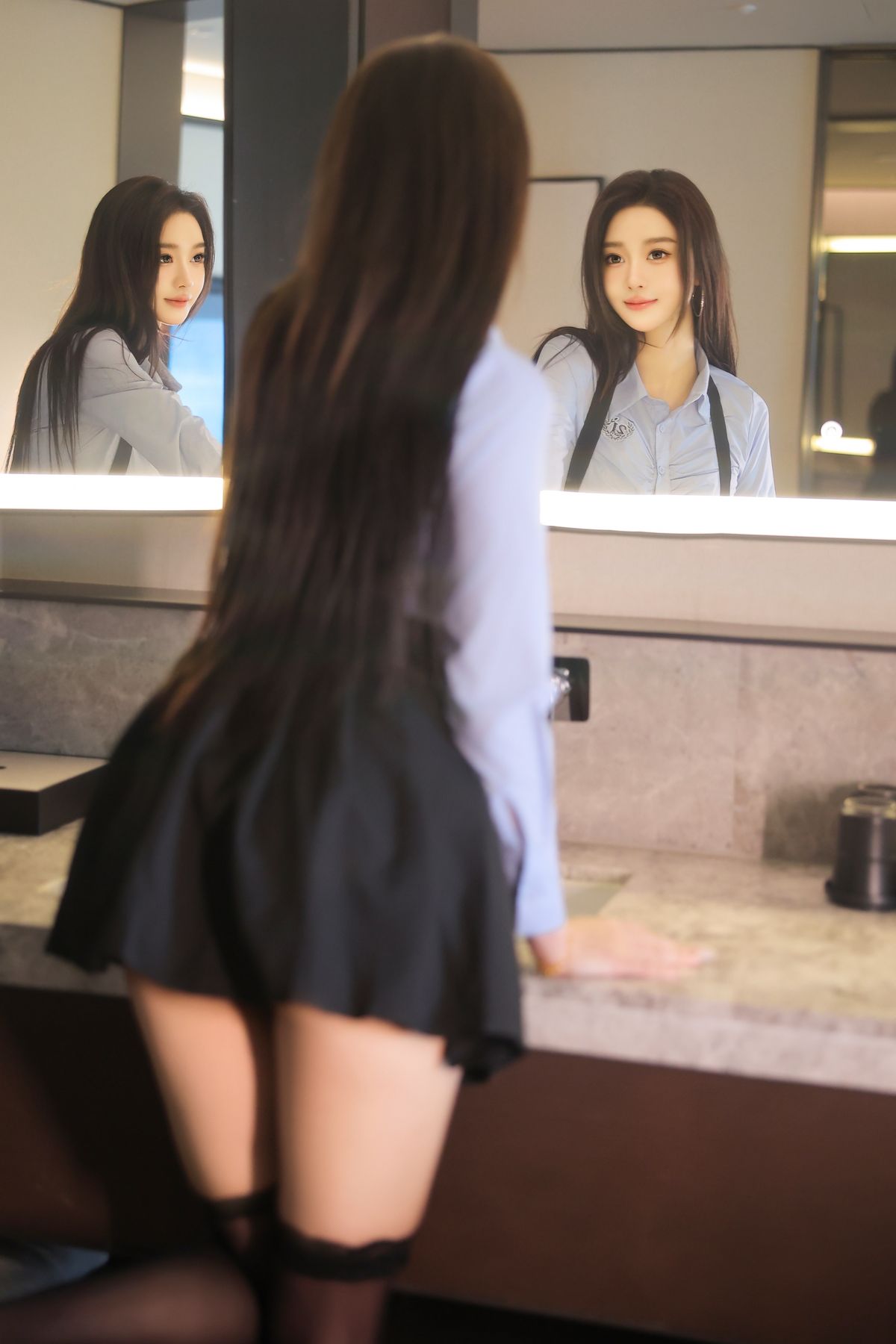 XR Uncensored Candy Tang Tang Candy糖糖 R18 秀人网模特 背带短裙 0026 1938015724.jpg