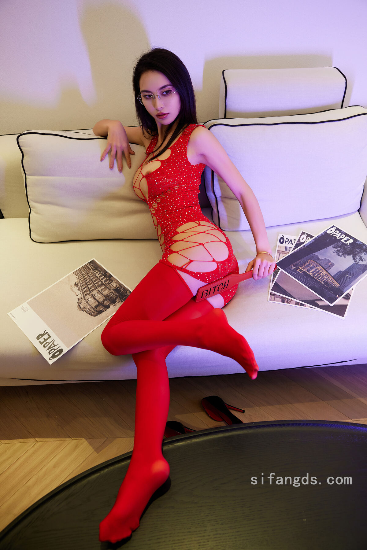 XR Uncensored lingyu69 R18 秀人网模特 红色情趣魅惑 0017 5428210667.jpg